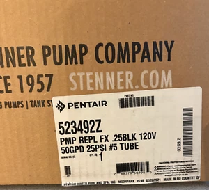 Stenner Pump Pentair p/n523492Z KitModel 45MP5 120 V/60 Hz 25PSI 50 GPD Fixed - Picture 1 of 6