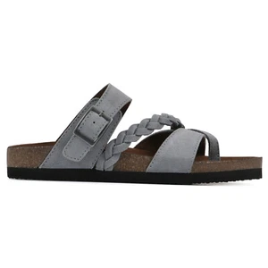 White Mountain Hazy Women's Slip-on Footbed Sandal Ladies Casual Flat Shoes - Foto 1 di 47