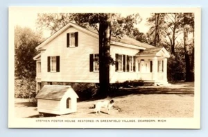 Dearborn MI Michigan Greenfield Dorf Klänge amerikanischer Musik RPPC Postkarte - Bild 1 von 2