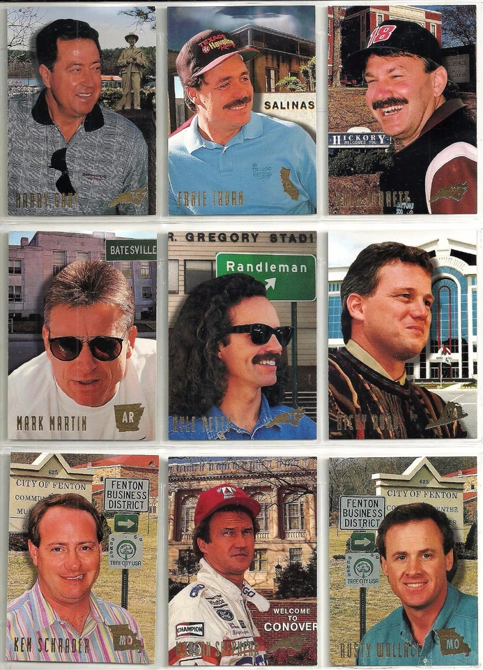 1994 Finish Line 10-card Down Home Nascar Racing Set  Harry Gant  Mark Martin - Image 1 of 1