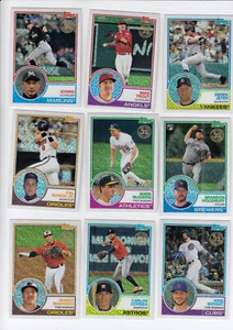 2018 Topps Baseball Silver Pack 1983 Promo Series 1, Complete 50 Card Set - Picture 1 of 7