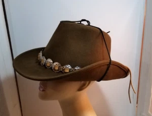 Stetson Jeremiah crushable wool hat w concho band ear flaps water repellant XL - Picture 1 of 6