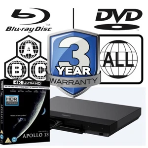 Sony Blu-ray Player UBP-X700 All Zone Code Free MultiRegion 4K & Jaws UHD - Picture 1 of 8