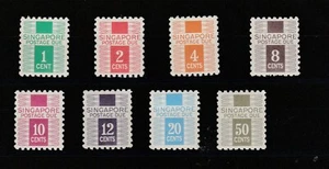 SINGAPORE 1968 SEGNATASSE 8 VAL MNH MF51538 - Foto 1 di 1