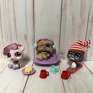 Littlest Pet Shop Artic Adventure Set Pinguino Orso Polare Pastore e Accessori - Foto 1 di 15