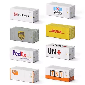 Evemodel N Scale 1:160 20ft Shipping Container 20' Cargo Box Model Railway - Picture 1 of 7