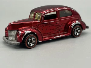 Hot Wheels ‘40 Ford 2-Door 1962 Thailand Redline Red With Flames - Picture 1 of 10
