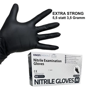 Extra starke Nitrilhandschuhe S-XL für Mechaniker, Werkstatt & Labor mit Textur - Bild 1 von 11