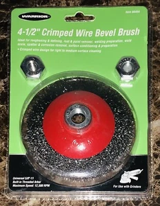 4-1/2" Crimped Beveled Wire Brush Grinding Wheel Universal Fit 5/8"-11 Arbor NEW - Picture 1 of 2