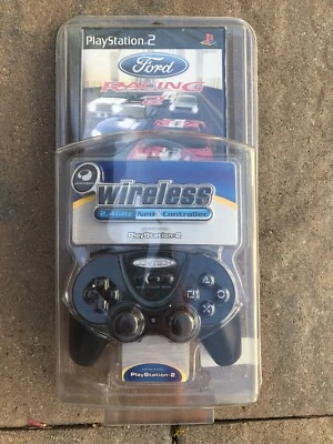 RARE SET Ps2 Joy tech Wireless Controller 2.4ghz neo x controller +Game Racing2  - Image 1 of 4