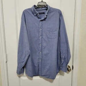 Cremieux Classics Mens XL Blue Button Up Long Sleeve Cotton Shirt - Picture 1 of 6