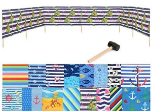 Garronda Windschutz Sichtschutz für Strand Garten See Meer plus Gummihammer 8m - Bild 1 von 8