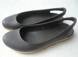 Crocs Retro Slingback Flat Ballerinas ungetragen Gr. W 6 (36-37) braun - Bild 1 von 8