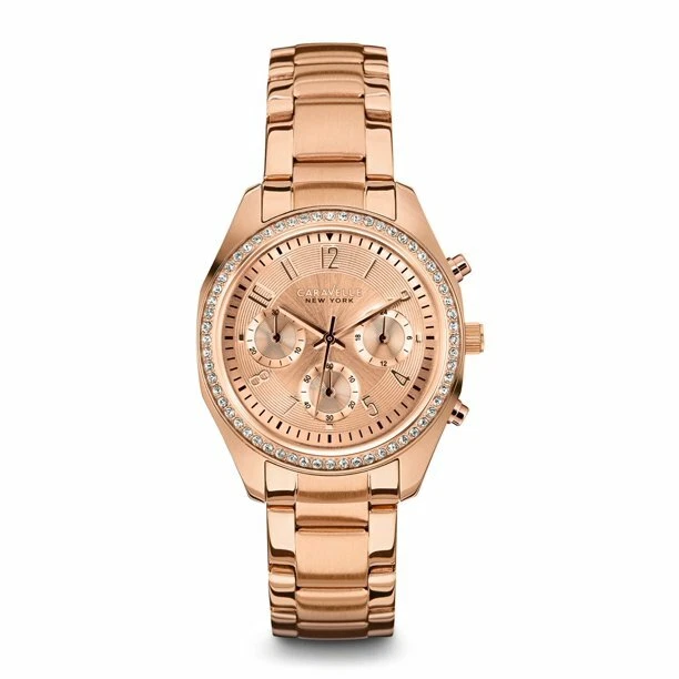 CARAVELLE NEW YORK Bulova relógio de pulso feminino 44L117 cronógrafo novo na caixa precisa de bateria nova - Imagem 1 de 1