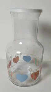 Libbey of Canada Juice Carafe Quilted Hearts With Lid Juice Pitcher - Picture 1 of 7