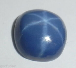 Blue Star Sapphire Square 10x10 mm Cabochon Antique circular 6 Rayed 1 pc Lot