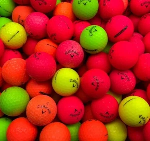 50 Callaway Superhot Supersoft Matte AA Shag Assorted Colors Golf Balls - Picture 1 of 8