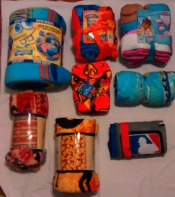 SKYLANDER~BIG HERO~DOC~MICRO SOFT~TWIN BEDDING~PRINCESS~BED PLUSH FLEECE BLANKET - Image 1 of 4