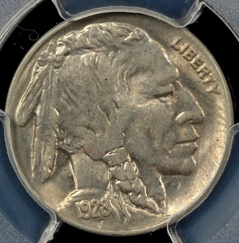 1928 5c Buffalo Nickel PCGS MS 64 Cover