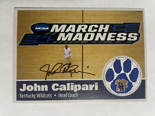 JOHN CALIPARI autograph KENTUCKY WILDCATS Hall of Fame custom signed card HOF