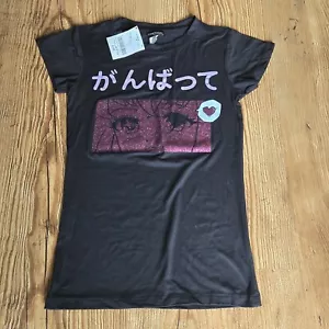 Popular Sports Anime Glitter T-Shirt Size Girls 14/16 NEW - Picture 1 of 4