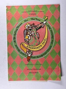 Knebworth Fair Concert Programme The Rolling Stones Lynyrd Skynyrd Original 1976 - Picture 1 of 14