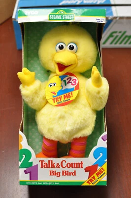 TYCO Sesame Street 1997 Nuevo en caja Talk & Count BIG BIRD necesita baterías nuevas Foto 1 de 4