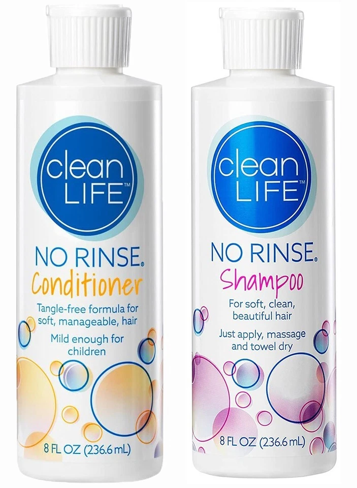 Champú y acondicionador Clean Life sin enjuague 8 fl. Oz cada botella Foto 1 de 1
