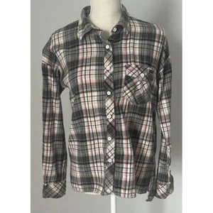 Volcom Women's Plaid Long Sleeve Button-Down Shirt XS - Picture 1 of 8