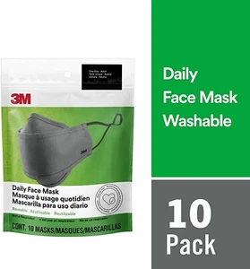 Daily Face Mask, Reusable, Ear Loops, Lightweight Cotton Fabric - Picture 1 of 7