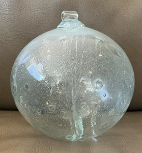 Hand Blown Art Glass Tree of Love Enchantment Orb Globe 5.5” - Picture 1 of 5