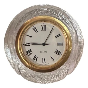 Cristal Pelota Golf Pisapapeles Reloj 24% Plomo - Imagen 1 de 4