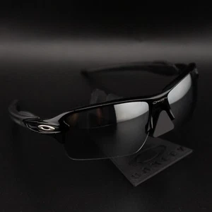 New Oakley 2.0 Flak Sunglasses Gloss Black Frame Mirror fBlack Lens RNC - Picture 1 of 4
