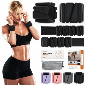 Wrist Weights Ankle Weights for Women Men Adjustable Wrist Weighted Bracelet ... - Picture 1 of 8