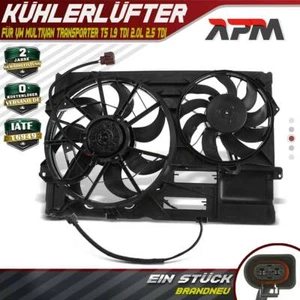 Doppellüfter Kühlerlüfter für VW Multivan V Transporter V California T5 1.9-3.2L - Bild 1 von 8
