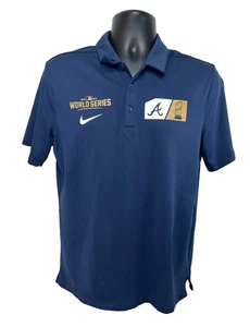 Polo Nike Dri Fit Atlanta Braves Serie Mundial 2021 Hombre Manga Corta Talla M - Imagen 1 de 7