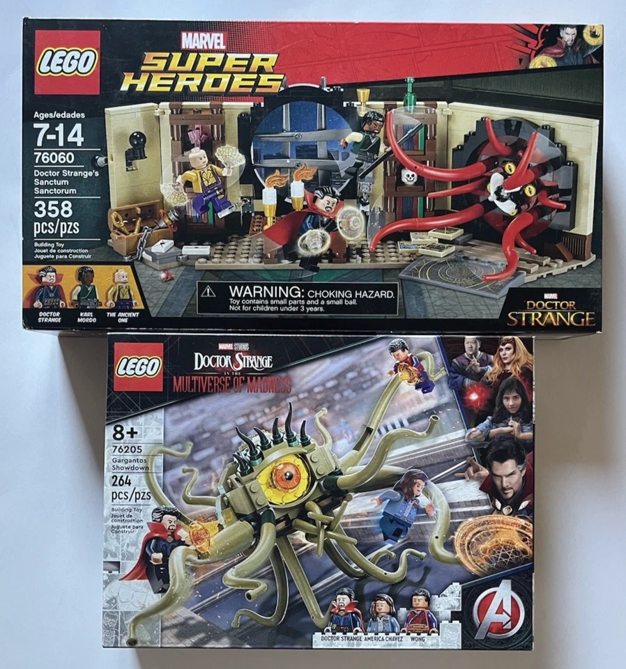 LEGO Marvel Doctor Strange Lot of 2 Mint Gargantos (76205) & Sanctum (76060) - Image 1 of 4