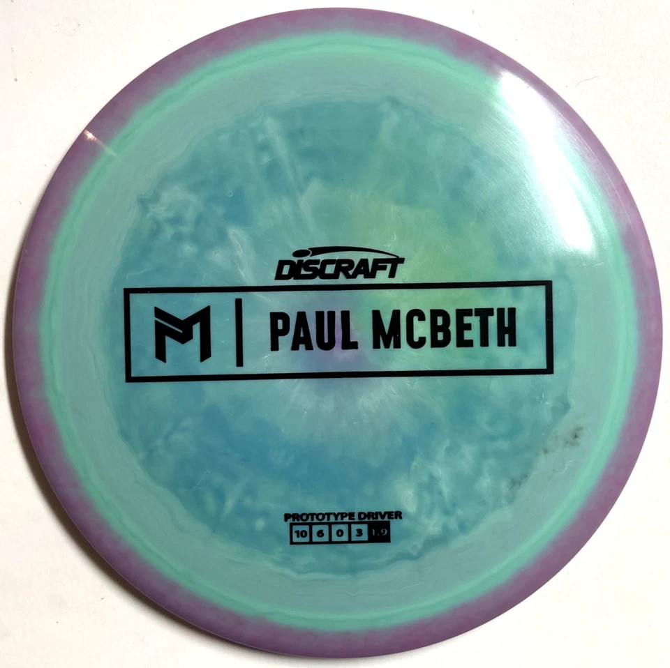 Discraft Paul McBeth Prototype SWIRLY ESP Anax 176g Scaled New - Image 1 of 3