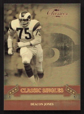 2006 Donruss Classics Deacon Jones Classic Singles Bronze #/1000 #CS-23 Card - Image 1 of 2