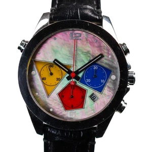 Jacob & Co Automatik Chronograph Schwarz Perlmutt MOP Edelstahl Auto - Bild 1 von 22