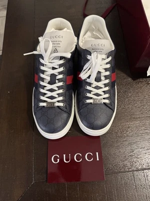 Men’s Gucci Ace Shoes FAELM 8741 Size 9 - Изображение 1 из 4