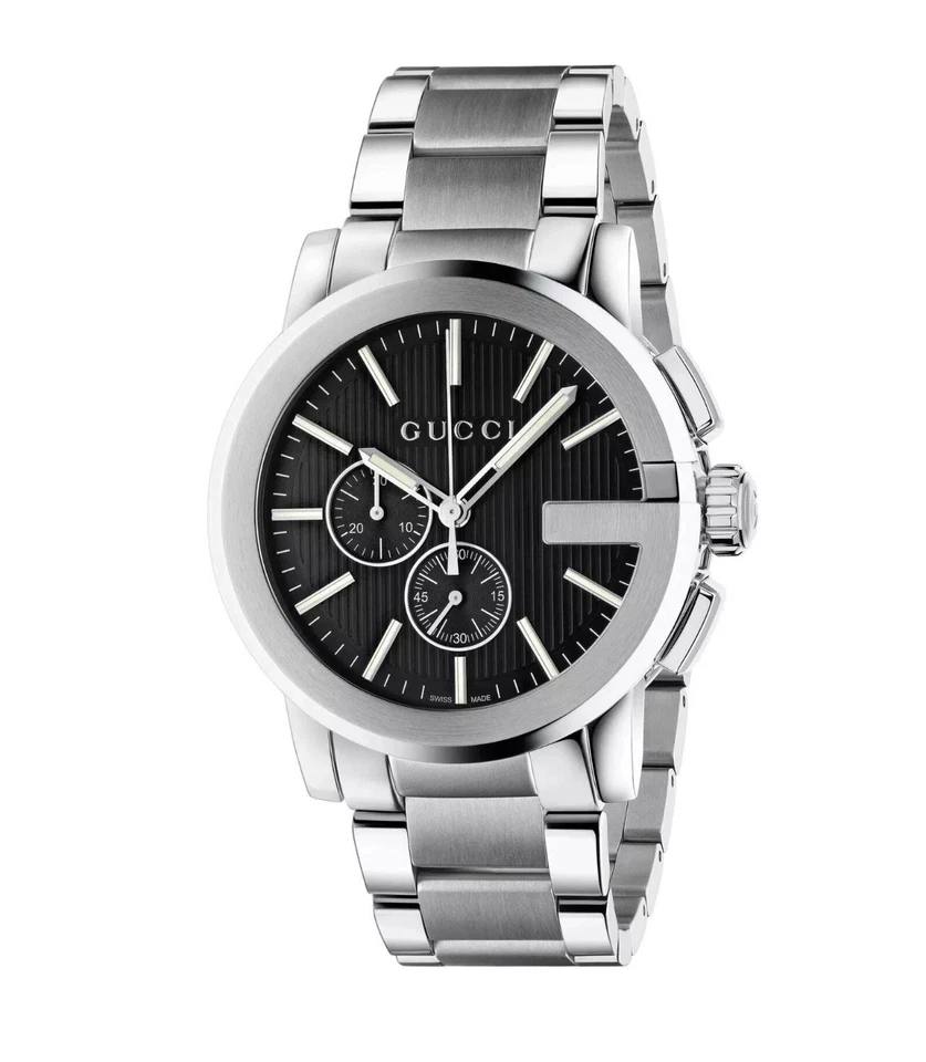 GUCCI G-Chrono YA101204  Stainless Steel Black Dial Men's Watch 44 mm - Image 1 of 4