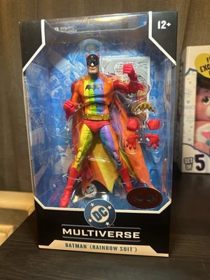 DC Multiverse BATMAN (Rainbow Suit) Action Figure Red Platinum Chase Edition NEW - Image 1 of 4