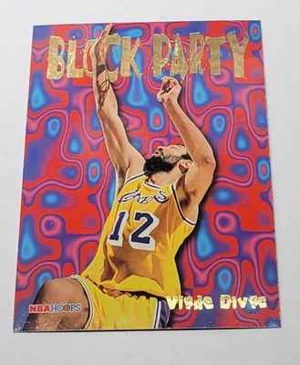 1995 Vlade Divac NBA Hoops Card #5 of 25 Block Party Los Angeles Lakers - Image 1 of 4