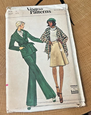 FREE SHIP! 8695 Vogue Patterns Size 10 Sewing Pattern Misses - Image 1 of 2