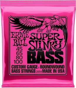 Bassgitarrensaiten 45-100 Ernie Ball 2834 Super Slinky 100% Original - Bild 1 von 3