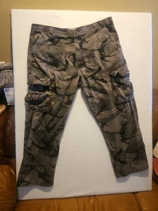 Wrangler Original Herren Camouflage Cargo Hose Grau Größe 40 x 30 - Bild 1 von 7