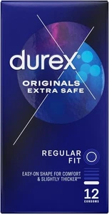 Durex Originals Extra Safe Dicke Kondome Extra feucht 12 NEU und OVP - Bild 1 von 4