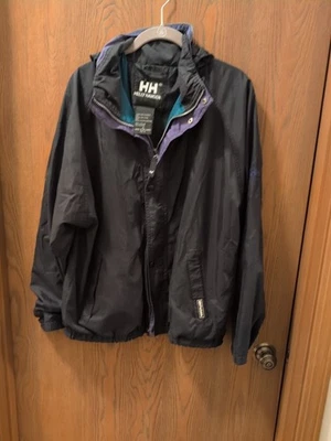 Helly Hansen PackableBlack  Hooded Jacket Mens Size Medium Free Shipping  - Image 1 of 4