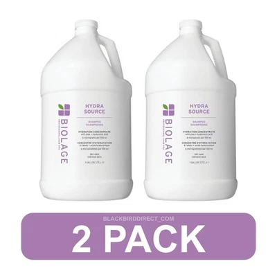🔥✅ 2pk Matrix Biolage Hydra Source SHAMPOO 128oz Gallon New BULK - Image 1 of 4